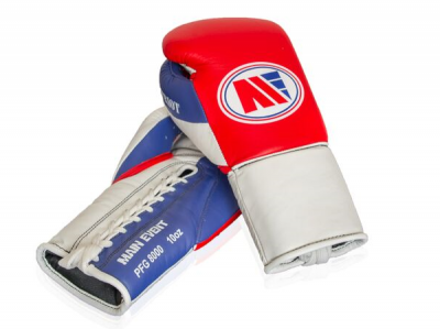 Main Event PFG 8000 Patriot Pro Fight Boxing Gloves Lace Up Red Top