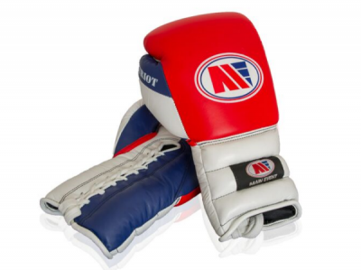 Main Event PSG 8000 Patriot Pro Spar Boxing Gloves Lace Up Red Top