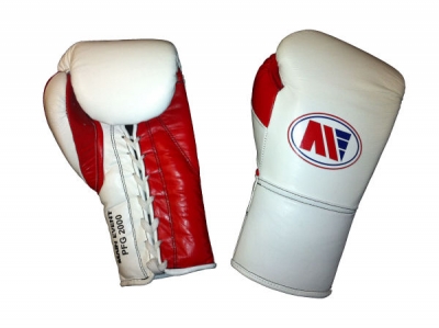 Main Event PFG 2000 Punchers Pro Fight Boxing Gloves White Red