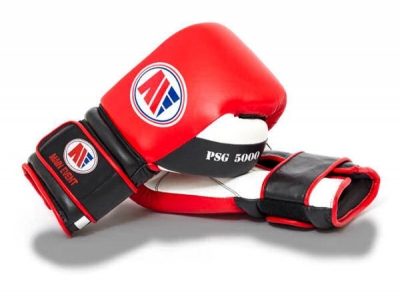 Main Event PSG 5000 Pro Spar Boxing Gloves Velcro Red Black White