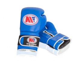 Main Event JTG 1000 Childrens Kids Leather Training Boxing Gloves Blue