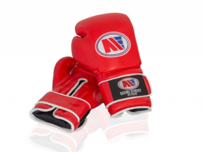 Main Event JTG 1000 Childrens Kids Leather Training Boxing Gloves Red