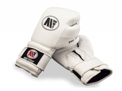 Main Event PSG 5000 Pro Spar Boxing Gloves Velcro All White
