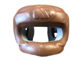 Main Event Heritage Pro Leather Boxing Head Guard Full Face