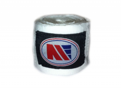 Main Event 2.5m Pro Stretch Boxing Hand Wraps Bandages White