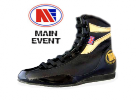 Main Event Alchemy Pro Elite Boxing Boots Black Gold