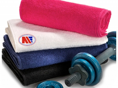 Main Event Gym and Kit Bag Boxing Hand Towel Black