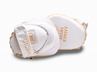 Main Event Leather Futura Gel Speed Mini Focus Pads Mitts White