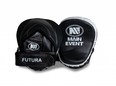 Main Event Leather Futura Gel Speed Mini Focus Pads Mitts Black